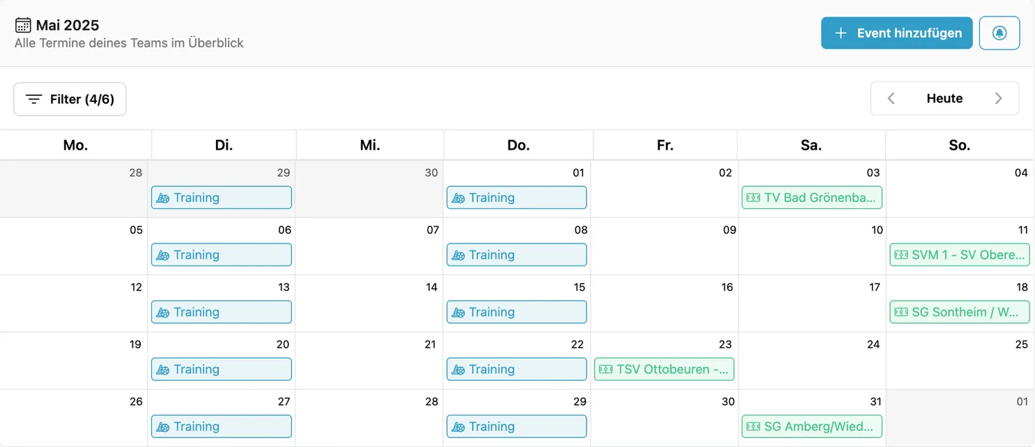 Trainings & Spiele