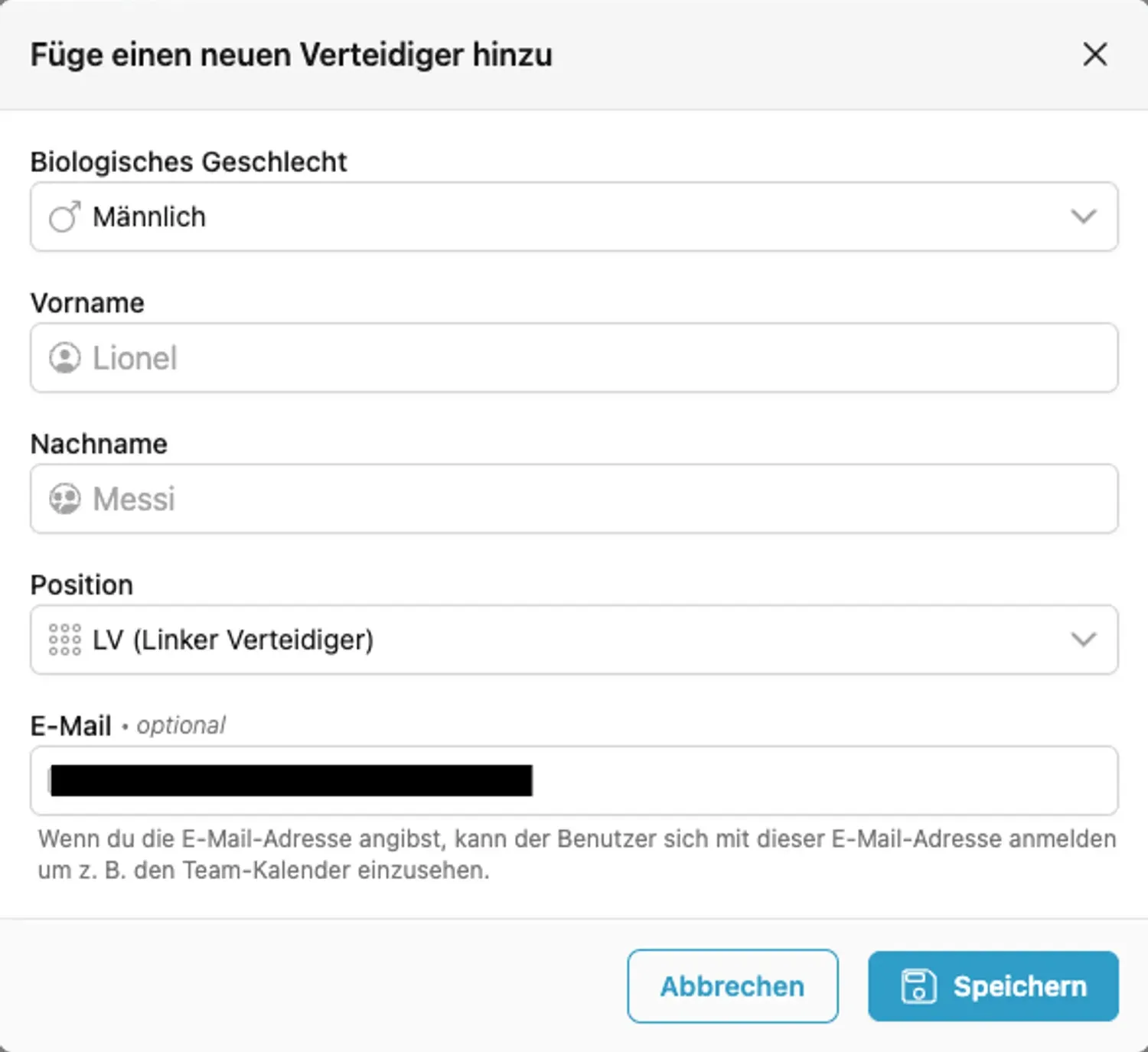 Spieler einladen Spieler einladen